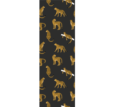 Papel tapiz leopardos motivo de manchas de leopardo - TenVinilo