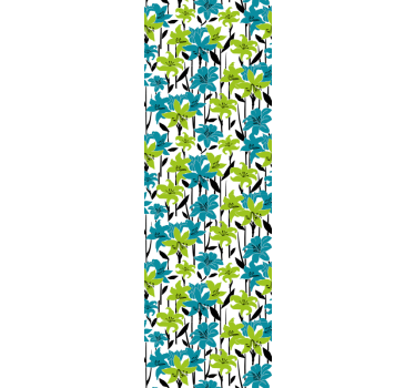Papel tapiz flores colorida floración floral - TenVinilo