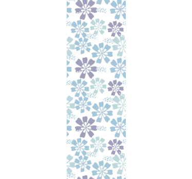 Papel tapiz flores tema de patrón floral - TenVinilo