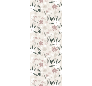 Papel tapiz flores botánico floral - TenVinilo
