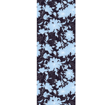 Papel tapiz flores patrón de acento floral - TenVinilo