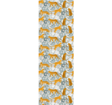 Papel tapiz animales motivo de leopardo - TenVinilo