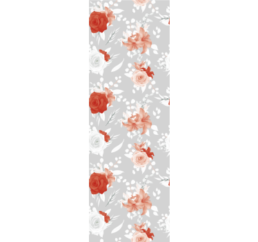 Papel tapiz flores diseño de arreglos florales - TenVinilo
