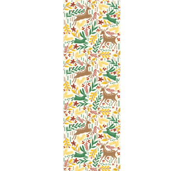 Papel tapiz animales patrón de fauna forestal - TenVinilo