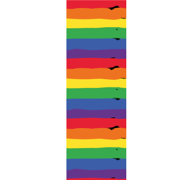 Papel pintado para salón Bandera del día del orgullo de acuarela - TenVinilo