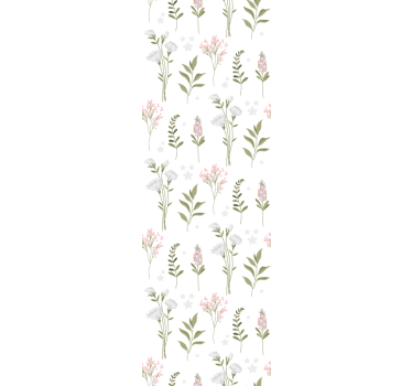 Papel tapiz flores patrón de elegancia floral - TenVinilo