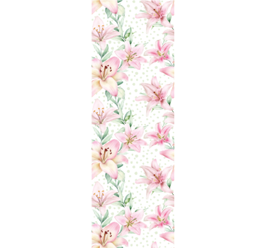Papel tapiz flores sinfonía floral - TenVinilo