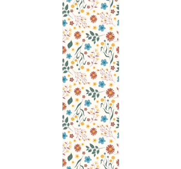 Papel tapiz flores florecimiento botánico - TenVinilo