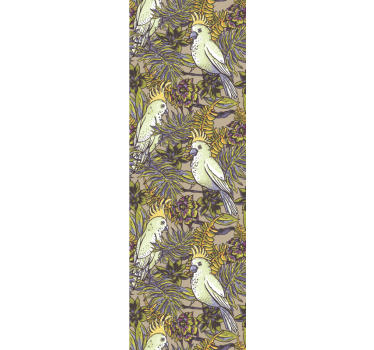 Papel tapiz animales patrones de aves tropicales - TenVinilo