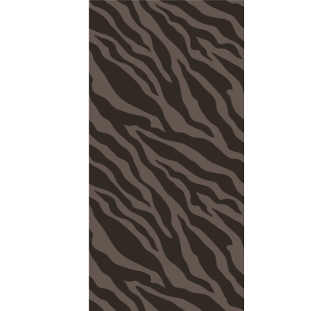 Papel tapiz cebra diseño elegante en negro y marrón - TenVinilo