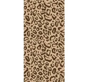 Papel tapiz leopardos patrón felino beige - TenVinilo
