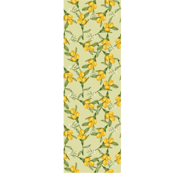 Papel tapiz flores imágenes florales cítricas - TenVinilo