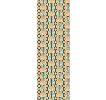 Papel floral Naranja irregular floral - TenVinilo