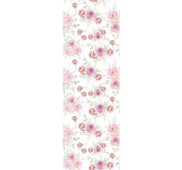 Papel tapiz flores delicado patrón floral - TenVinilo