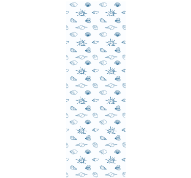 Papel tapiz peces motivo de dibujo náutico - TenVinilo