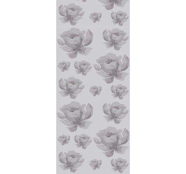 Papel tapiz flores florales monocromas - TenVinilo