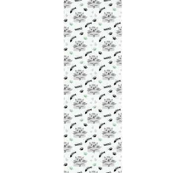 Papel tapiz gatos patrones de gatitos juguetones - TenVinilo