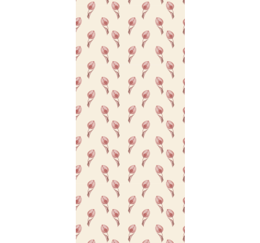 Papel tapiz flores patrón floral transparente - TenVinilo