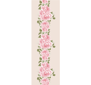Papel pintado de flores Patrón de rosa vintage - TenVinilo