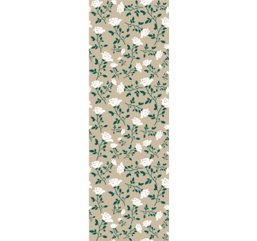 Papel tapiz flores patrón de floración sutil - TenVinilo
