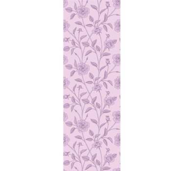 Papel tapiz flores patrón floral de lavanda - TenVinilo