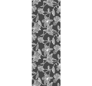 Papel tapiz flores composición de flores marrones - TenVinilo