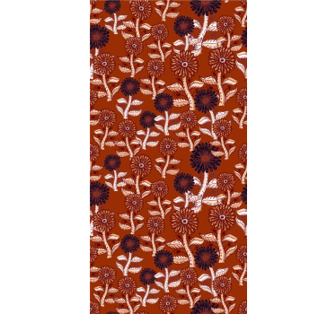 Papel tapiz flores arreglo floral vibrante - TenVinilo