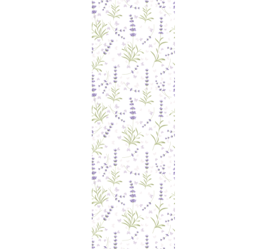 Papel pintado de flores Planta de lavanda provenzal - TenVinilo