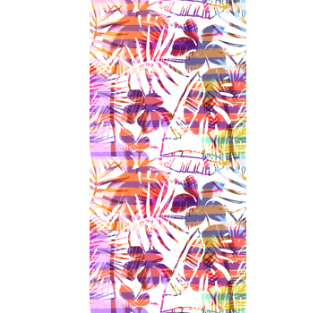 Papel tapiz flores patrones florales vibrantes - TenVinilo