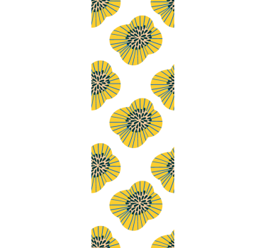 Papel tapiz flores patrón floral elegante - TenVinilo