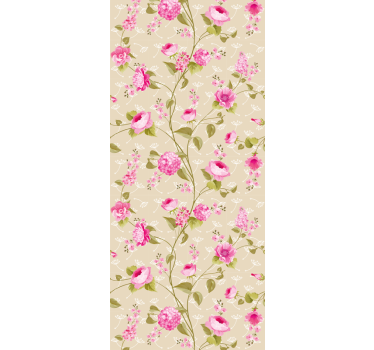 Papel pintado de flores Estampado de flores vintage - TenVinilo