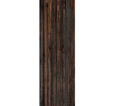 Papel pintado madera Estilo madera negra quemada - TenVinilo