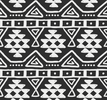 Papel pintado negro y blanco estilo bohemio - TenVinilo