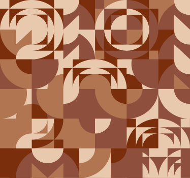 Papel tapiz terracotta diseño geométrico abstracto - TenVinilo