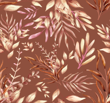Papel tapiz terracotta plantas tropicales - TenVinilo