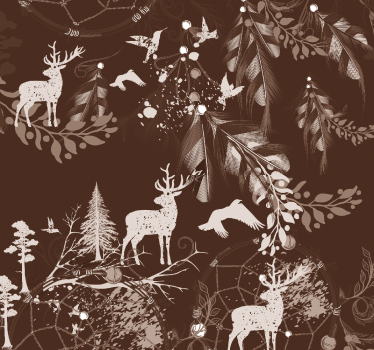 Papel tapiz animales criaturas del bosque - TenVinilo