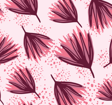 Papel tapiz flores motivo de patrón rosa - TenVinilo