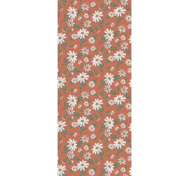 Papel para pared de patrón de flores margaritas  - TenVinilo