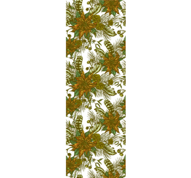 Papel tapiz flores elegancia natural invernal - TenVinilo