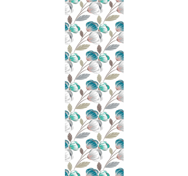 Papel decorativo de flores finas - TenVinilo