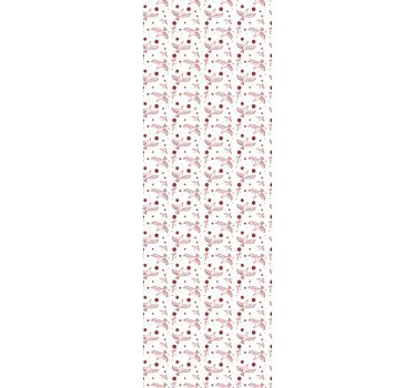 Papel tapiz animales pájaros y puntos - TenVinilo
