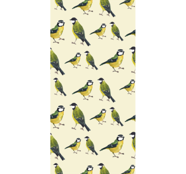 Papel tapiz pájaros colección de aves coloridas - TenVinilo