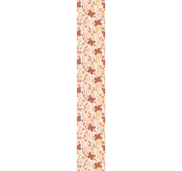 Papel pared flores con rosas y mariposas - TenVinilo