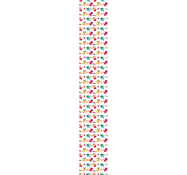 Papel pared infantil de gatos multicolores - TenVinilo