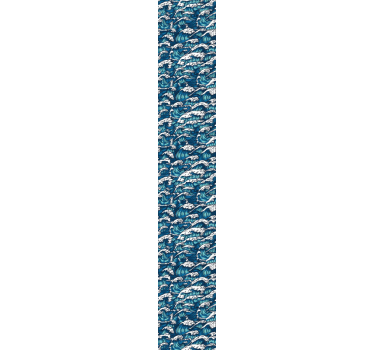 Papel tapiz peces olas oceánicas dinámicas - TenVinilo