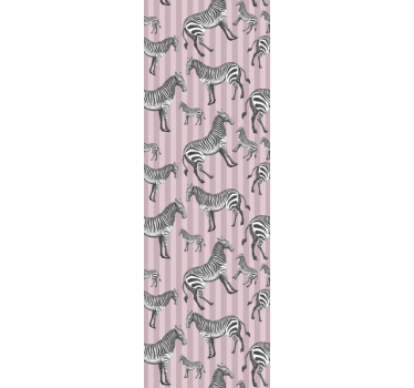 Papel pared animal de cebra vintage - TenVinilo