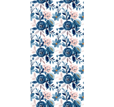 Papel tapiz flores elegancia floral en el dormitorio - TenVinilo
