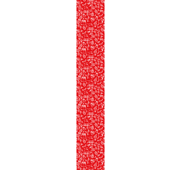 Papel tapiz naturaleza patrón floral rojo - TenVinilo