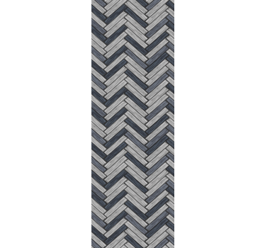 Papel pintado madera Madera gris chevron - TenVinilo