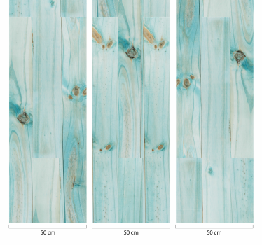 Papel pintado madera natural azulada - TenVinilo